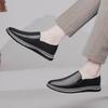 Fashion Luxury Brand Business Office Formal Shoes Fashion Korean Version Genuine Leather Men's Casual Shoes Comfortable Driving Loafers