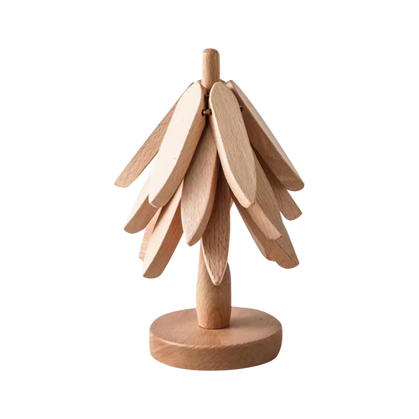 

Solid Wood Christmas Tree Insulation Table Mat One Size