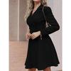Autumn Winter Women Elegant Office Blazer Dresses Casual Blazer Dress Slim Suit Dresses