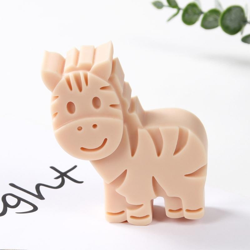 Safe Silicone Animal Mould Silicone Animal Cake Molds 4 Cavity DIY Baking Molds for Cute Dessert Chocolate and Ice