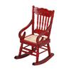 1:12 Dollhouse Pocket Wooden Rocking Chair Crafts