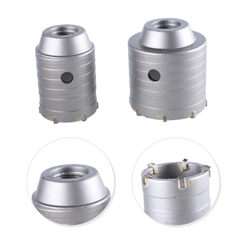 Concrete Hole Saw Kit Wall Cutter Drill Bit Connecting Rod for Concrete Brick Cement Stone Air Conditioner Masonry Tile
