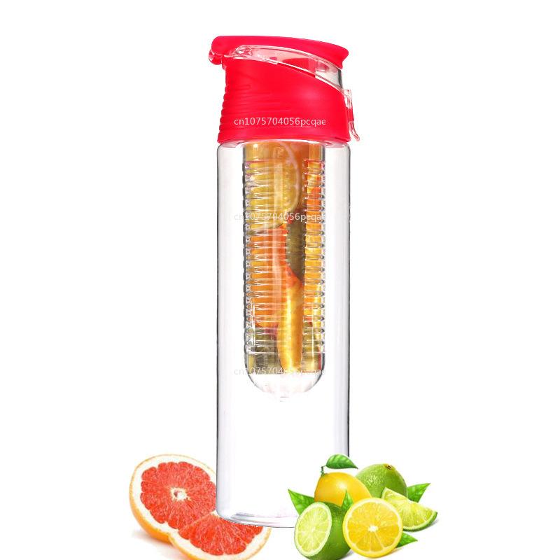 700ml/800ml Taşınabilir Meyve Demleme Su Şişesi Çocuklar Açık Hava Sporları Limon Suyu Şişesi Mutfak Masası Kamp Seyahat için Kapaklı
