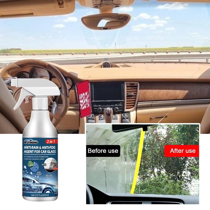 Windshield Coating Agent Antifogging and Rainproofing Agent for Automobile Glass Cleaning Defogging and Waterproof Spray Gadget