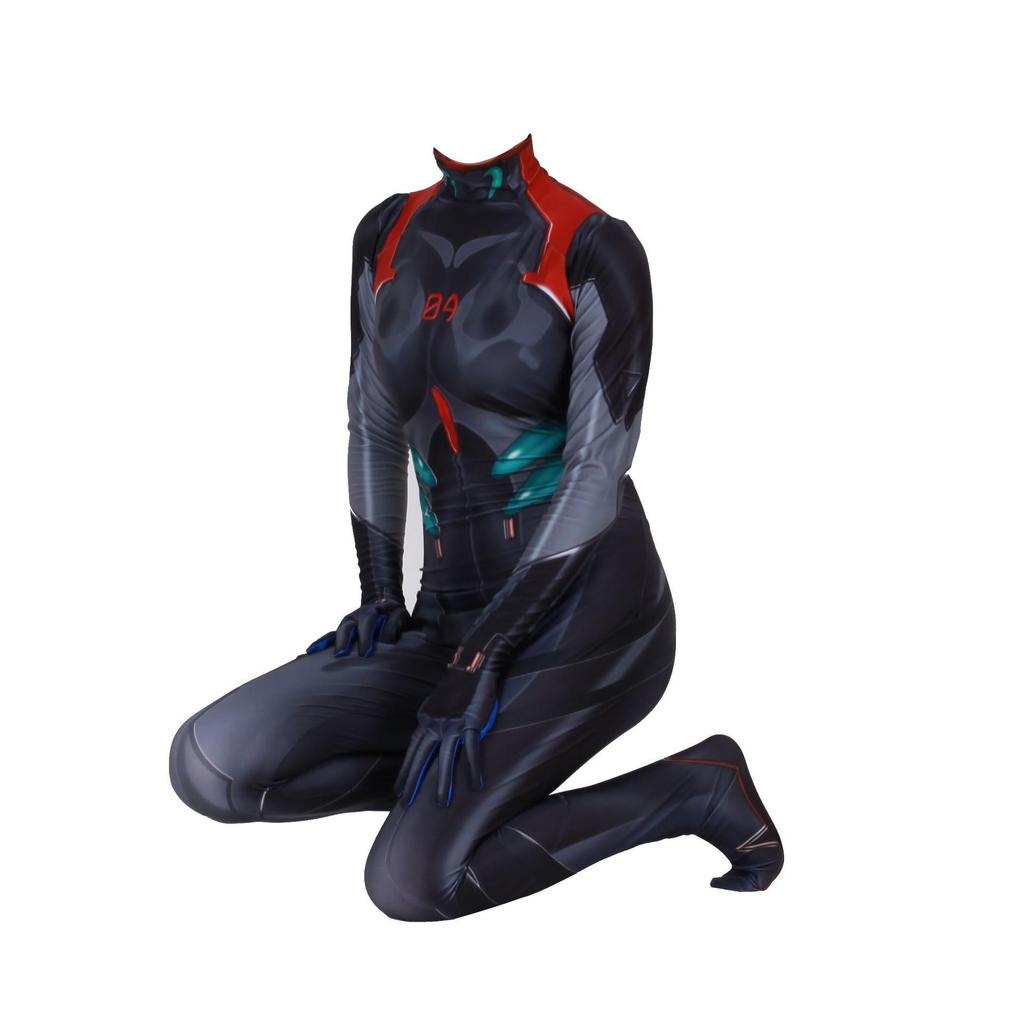 Costume Intero Cosplay Tuta da Battaglia Eva Asuka