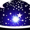 Star Night Light Plastic Metal 13x13x13.5cm Black Romantic Interesting Decorative Practical Star Projector for Home