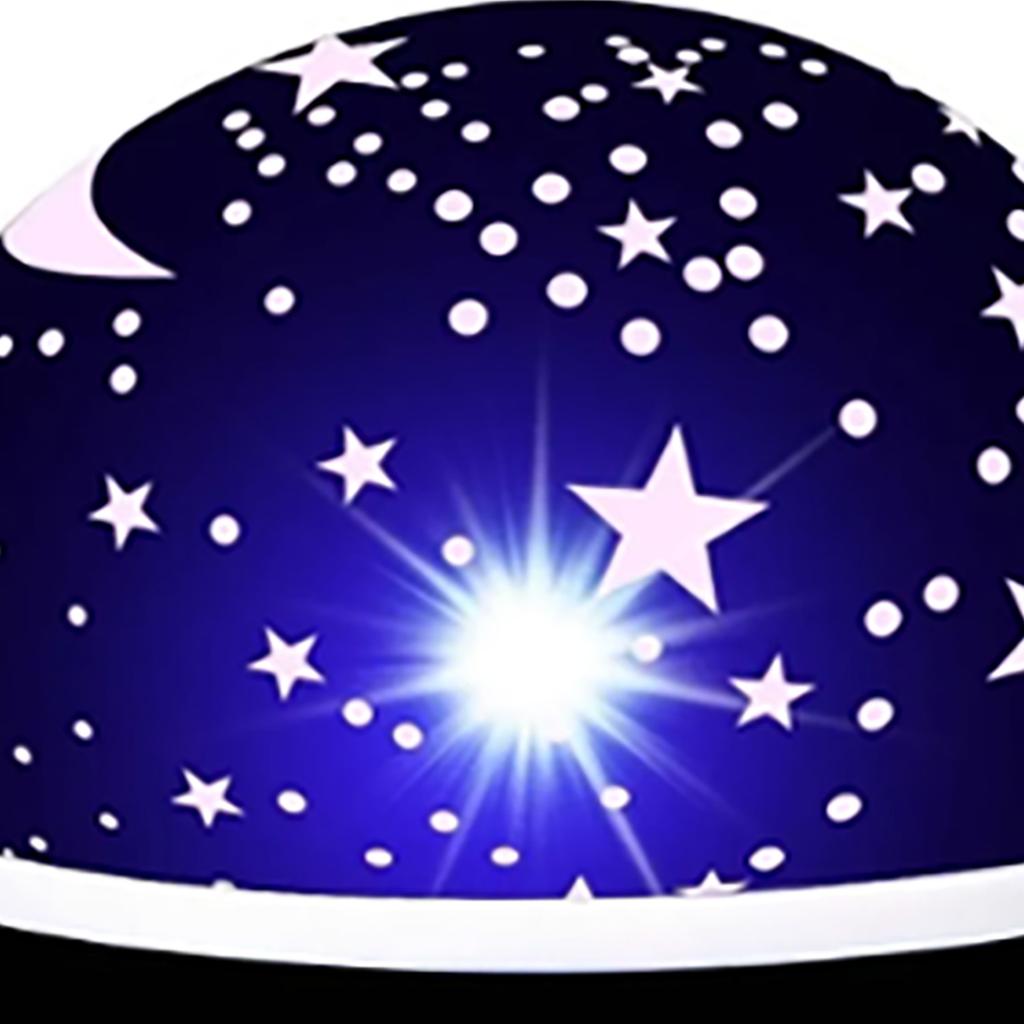 Star Night Light Plastic Metal 13x13x13.5cm Black Romantic Interesting Decorative Practical Star Projector for Home