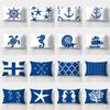 30*50Cm Marine Animal Blue Series Pattern Print Decoration Sofa Living Room Home Polyester Rectangular Pillowcase Cushion