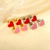 2026 European and American Love Earrings Women's Fashion Versatile Classic Niche Design Sense Pat Plug Earrings