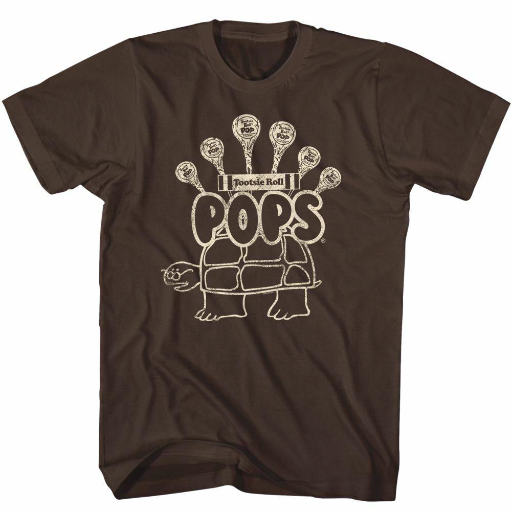Tootsie Roll Turtle Pops Dark Chocolate Adult T-Shirt S