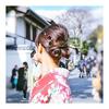Simple Resin Hair Stick with Candy-like Ball - Elegant Hair Accessory for Kimono, Yukata, and Formal Occasions (Deep Scarlet)