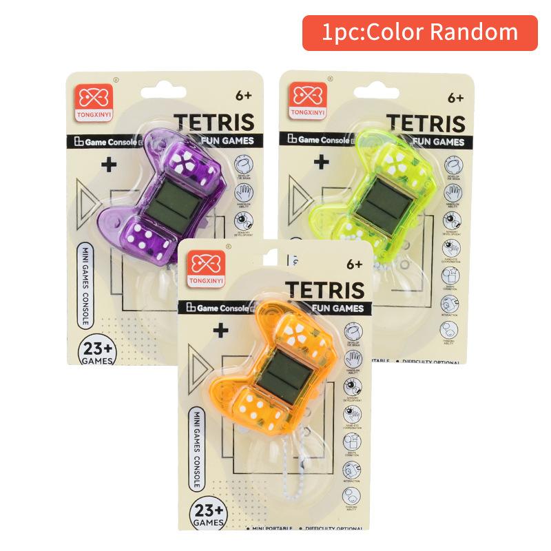 

Мини-игровая консоль в форме ручки, кулон-брелок с цепочкой из бусин, портативная цифровая головоломка, квадратная игра