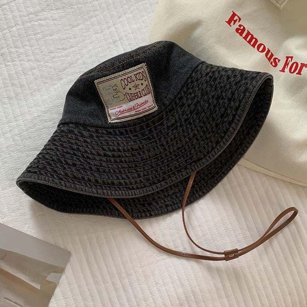 Sunshade Denim Bucket Hats Lightweight Sun Protection Basin Cap Soft Retro Fisherman Hat  Summer