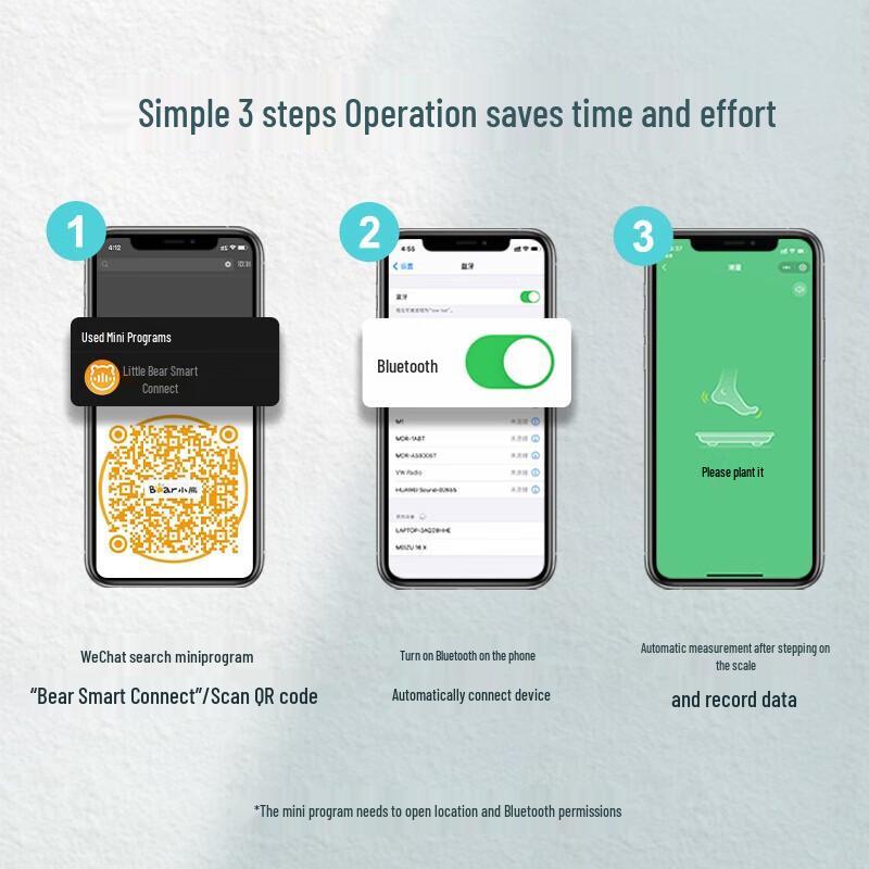 Bear Smart Bluetooth Body Composition Scale