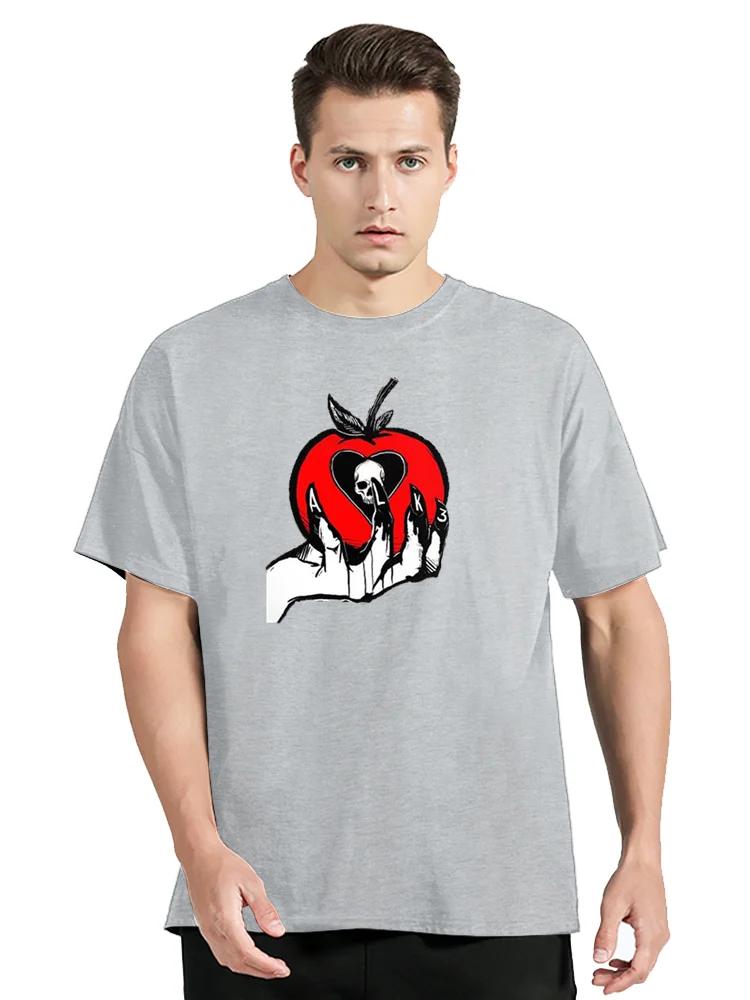 New Cotton T-Shirt Men Alkaline Trio With Black Top Klassisch Heartskull Casual Top TShirt Clothing Oversized Tees