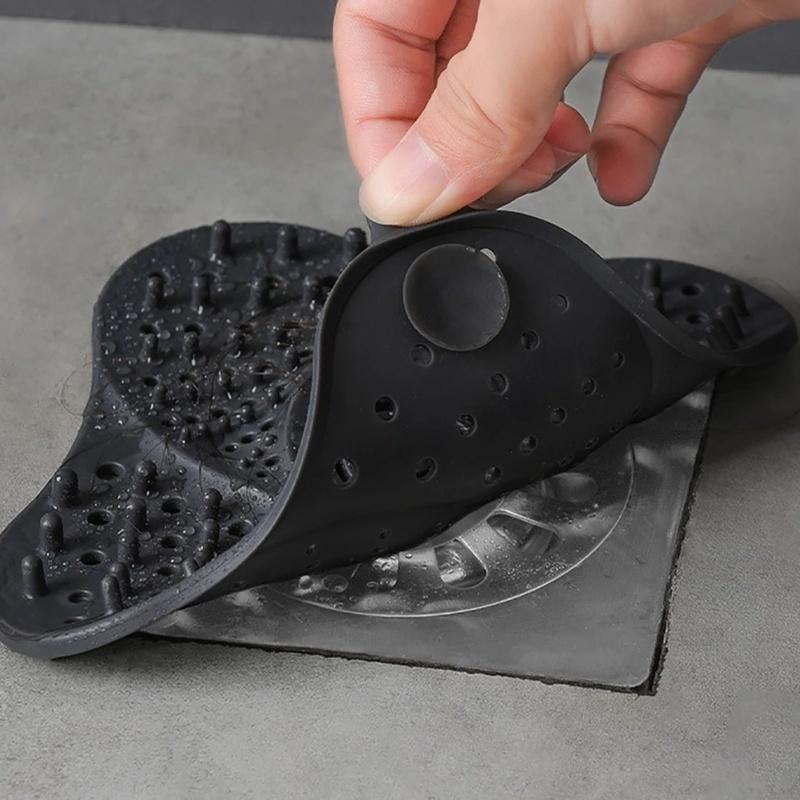 Anti-blocking Hair Catcher and Stopper Plug Trap Shower Floor Drain Covers Sink Strainer Filter Bathroom Kitchen Accessories 1Pc