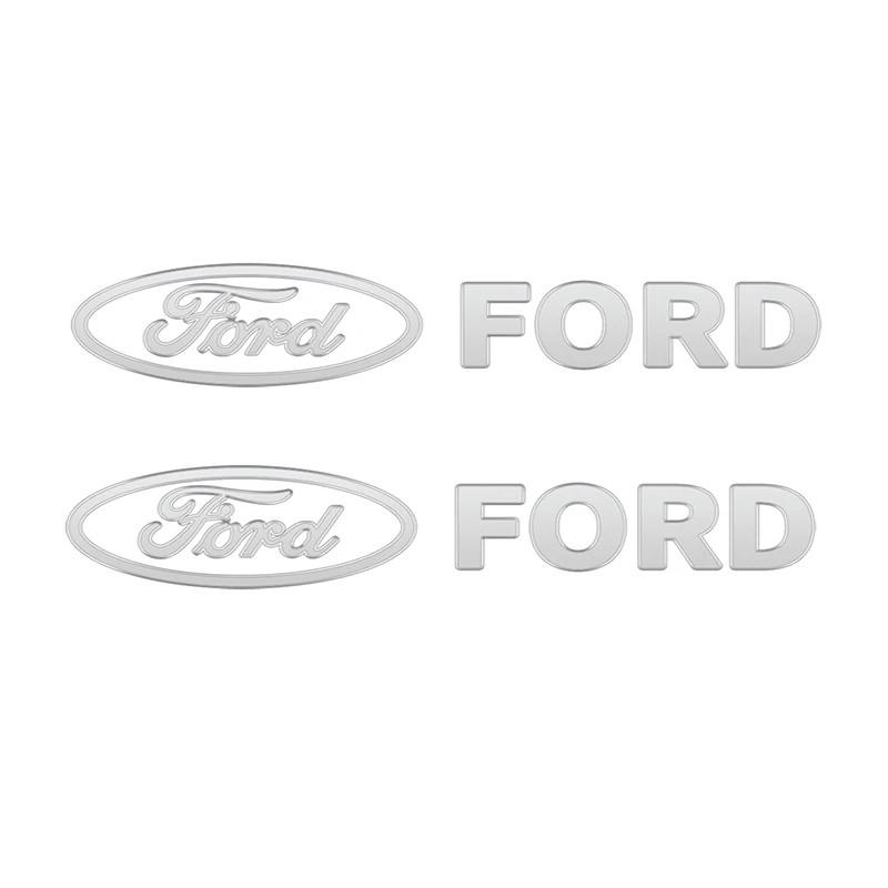 AAAMI1 Metal emblem Auto Decor Decals Reflective Car Window Wiper Stickers For Ford Fiesta Fusion Mondeo Mustang Ranger Car Accessories
