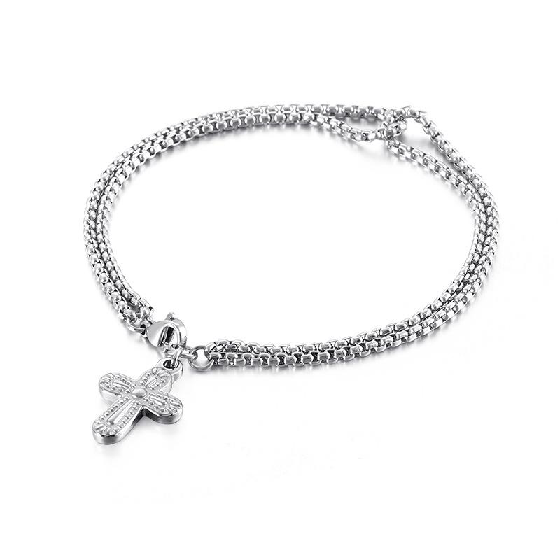 Karun Stainless Steel Bracelet - Japanese & Korean Style, Unisex Fashion Titanium Steel Accessory