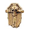 Antiqued Copper Skull Pendant Decorative Skull Charm Sewing Embellishment For Handmade Craft Clothing Accessories