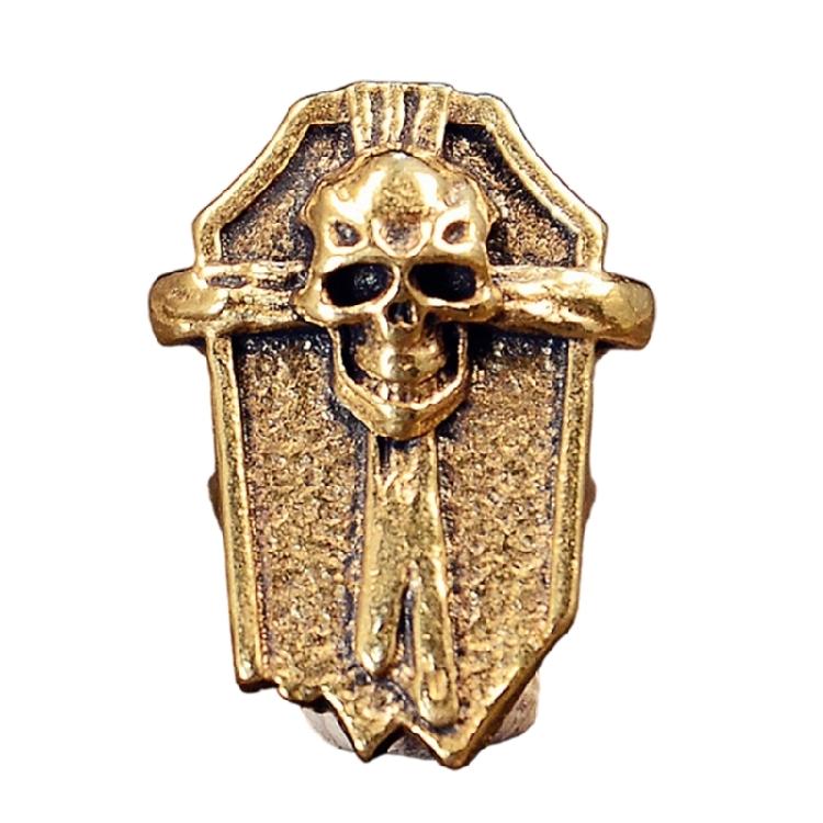 

Antiqued Copper Skull Pendant Decorative Skull Charm Sewing Embellishment For Handmade Craft Clothing Accessories латунний