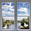 Yousheng 4 Sheets Butterfly Window Sticker To Prevent Bird Strikes Anti Collision Window Clings Reusable Static Glass Door Stickers for Spring Home