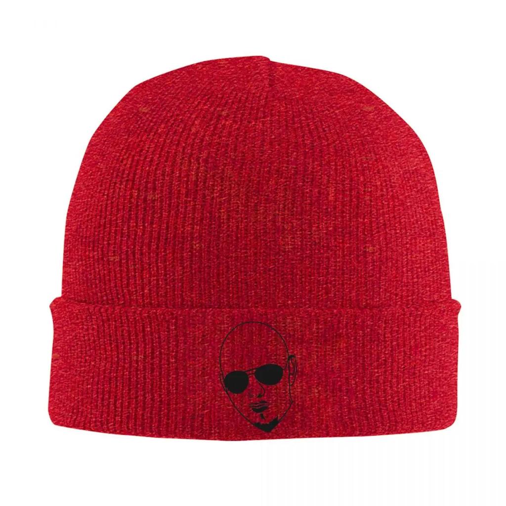 Mr.worldwide Pitbull Singer Silhouette Bonnet Hats Knitting Hat Unisex Adult Cool Elastic Beanie Hats Winter Outdoor Printed Cap