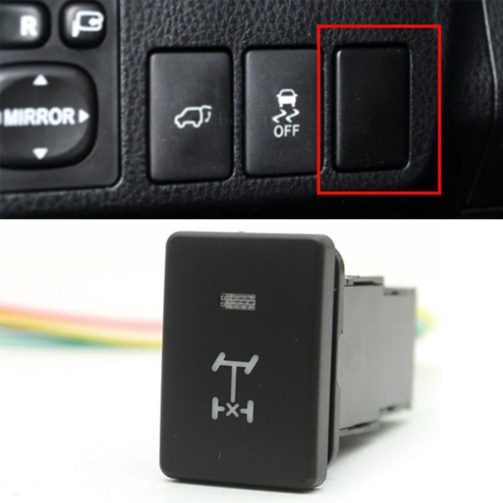 Rear Diff Lock Switch Button Differential Lock Control Switch With Wire Orange Blue Green Light For Toyota Corolla 2007-2018