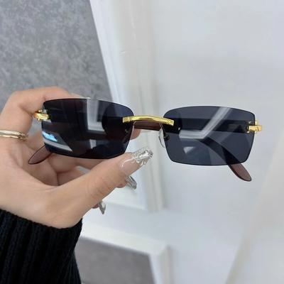 Proste Kwadratowe Designerskie Okulary Przeciwsłoneczne Kobiety Mężczyźni Mała Oprawka Unisex Okulary Przeciwsłoneczne Damskie Męskie Markowe Modne