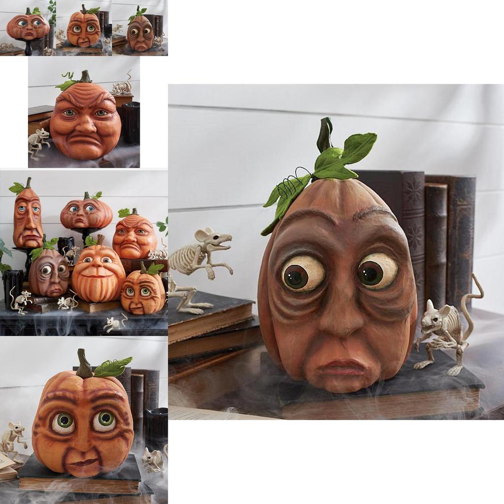 Colorful American Style Resin Pumpkin Lanterns For Festive Halloween Decoration