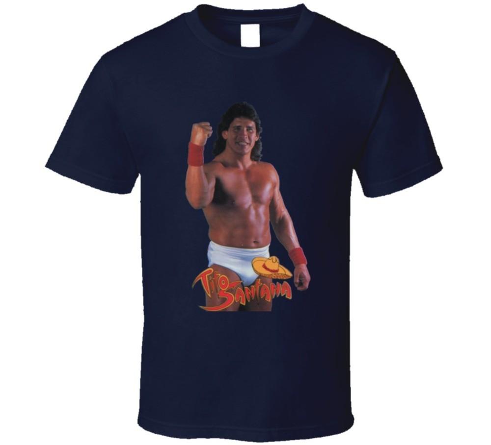 Футболка WWF Classic Wrestling с изображением Тито Сантаны, унисекс XXXL