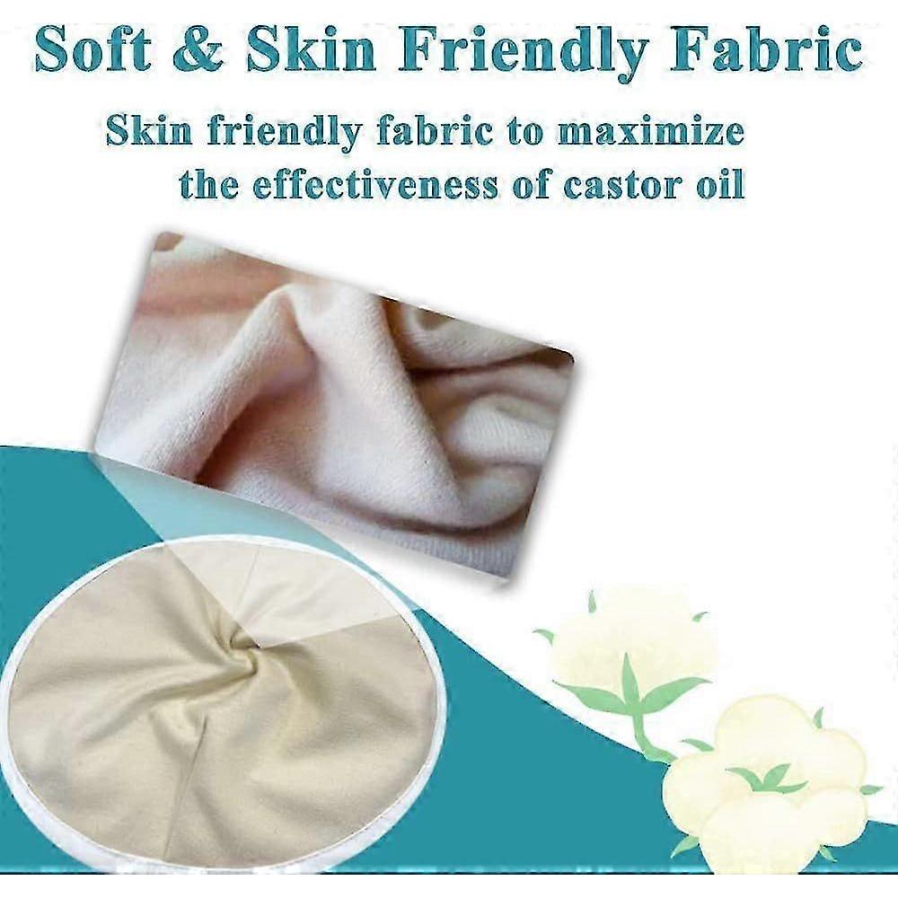 2025 Latest Model 2PCS Castor Oil Breast Pack Wrap -Reusable Organic Castor Oil