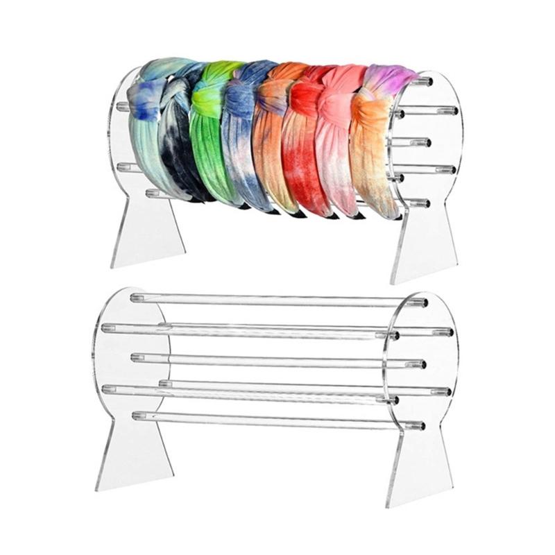 Clear Acrylic Headband Holder Multi Purpose Headband Holder Dispaly Rack With Large Capacity For Accessories
