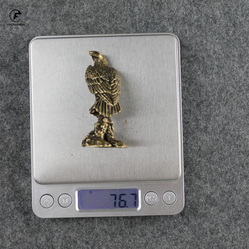 

Antique Bronze Decorations Desk Ornament Eagle Miniatures Figurines Pure Copper Eagle Statue Home Decorations Crafts Collection