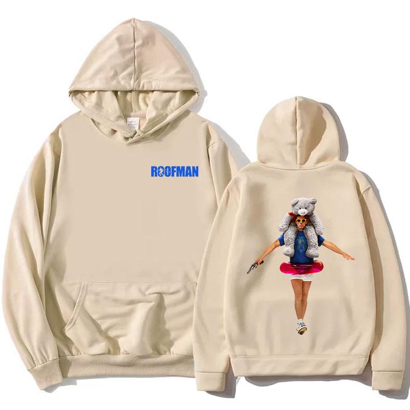 

Roofman TV Graphic Printing Hoodies Long Sleeve Fashion Female Hooded Sweatshirts Pocket Winter Unisex Streetwear Women Clothing XXXL хаки