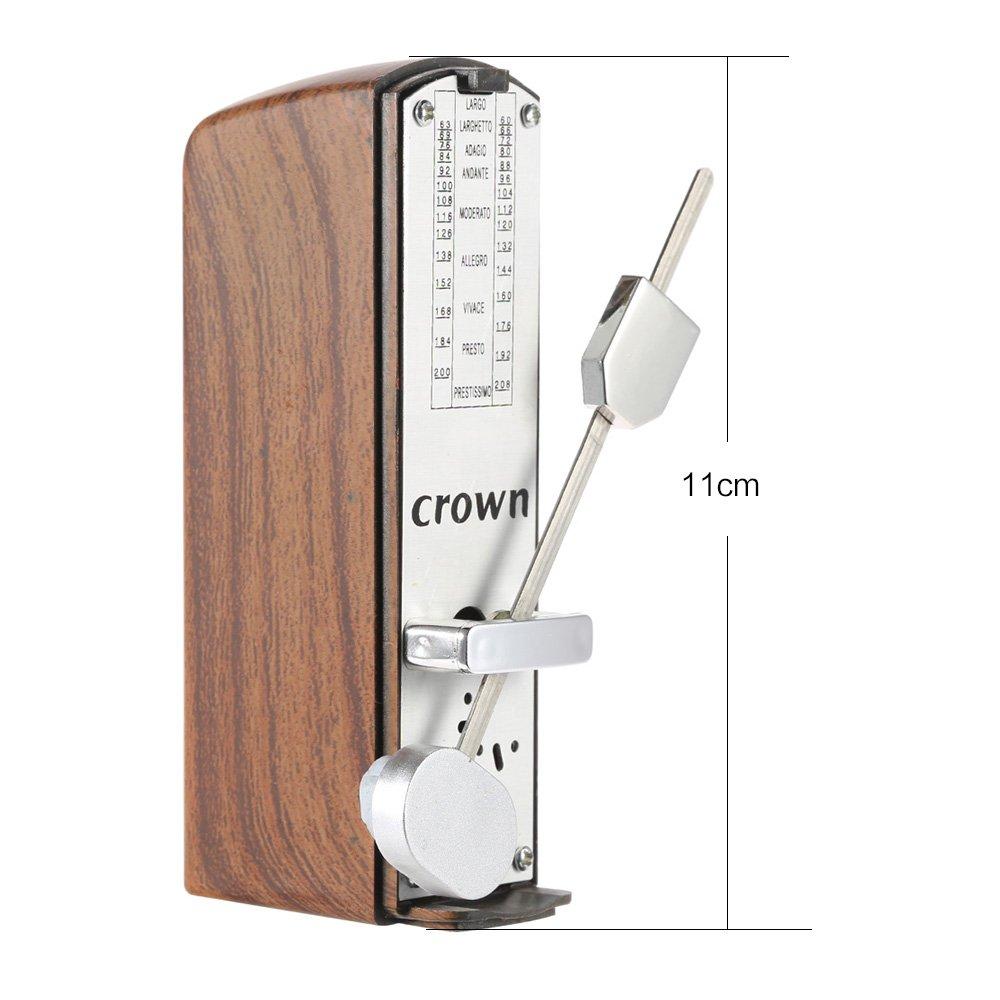 Btuty Portable Mini Mechanical Metronome 11cm Universal for Piano Guitar Violin Ukulele and Chinese Instruments