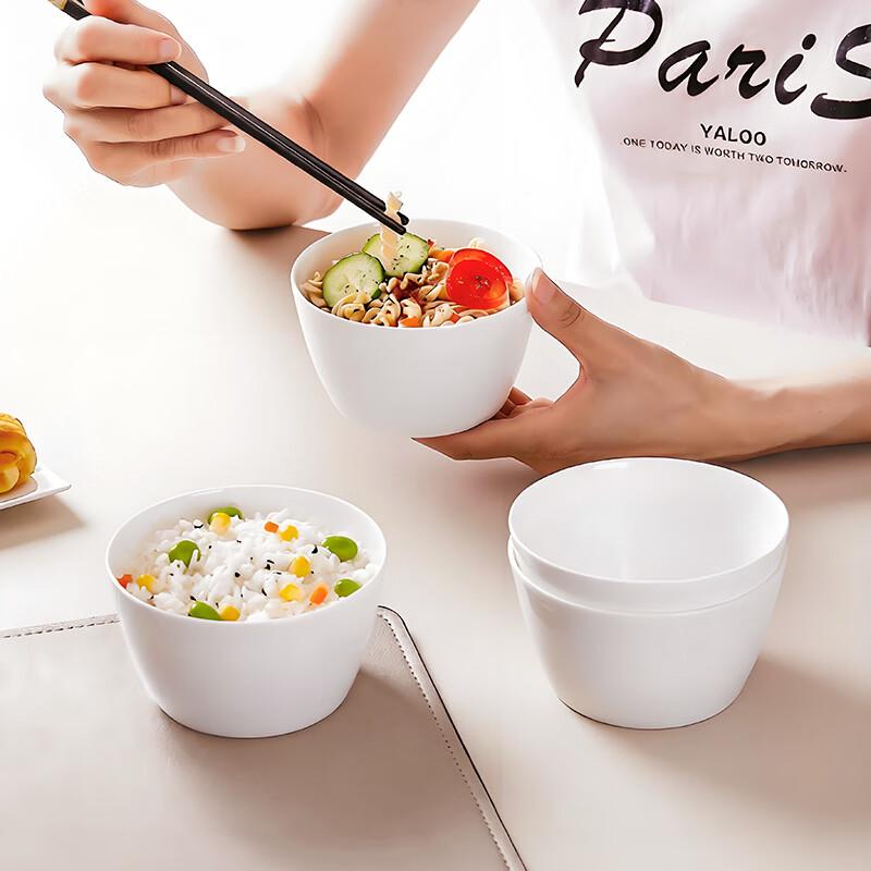 Sky Top Pure White Bone China Dinnerware Bowls