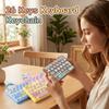 Cartoon 26 Keys Keyboard Keychain Pressable Keys Mechanical Keyboard  Bag Ornaments