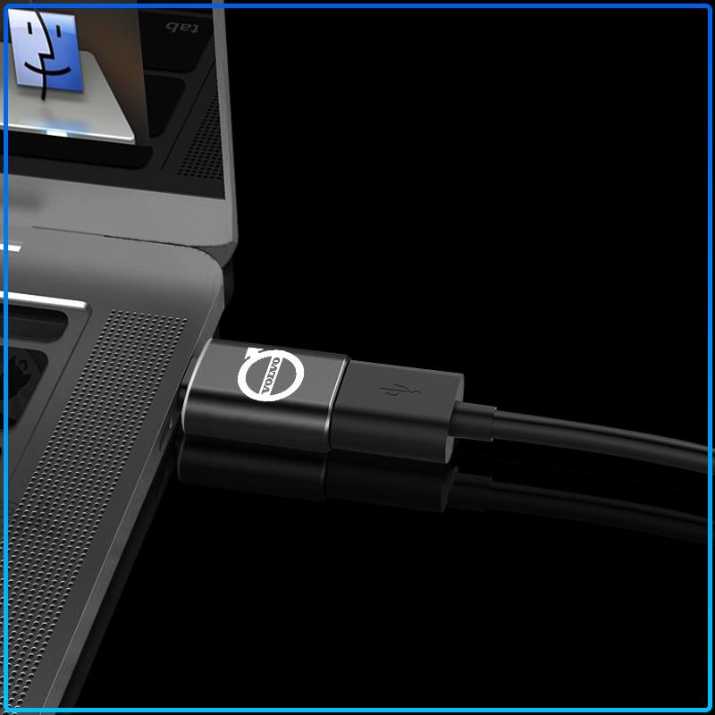 Car Type-C To USB 3.0 Interface Mini Converter Charging Adapter For Volvo XC60 XC90 S60 S80 S40 V40 V60 V70 V50 XC70