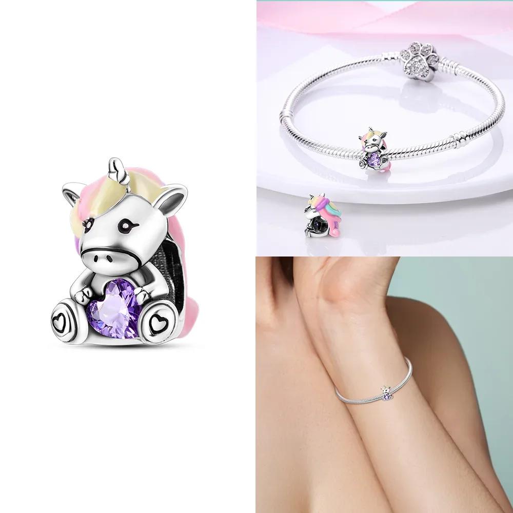 Charms Beads Cats Dogs Indian Elephant Charms Star Moon Beads Fit Original Copper Diy Birthday Jewelry For Women