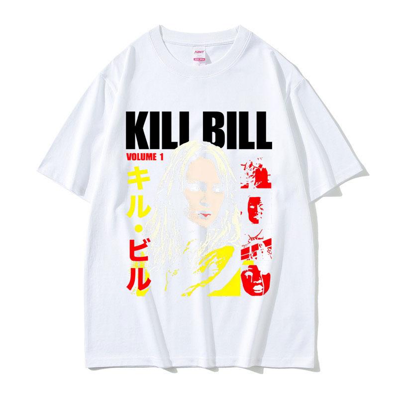 Famous Director Quentin Tarantino Movie Kill Bill Uma Thurman Play The Bride T-shirt Men Women Casual Vintage Fashion T Shirt