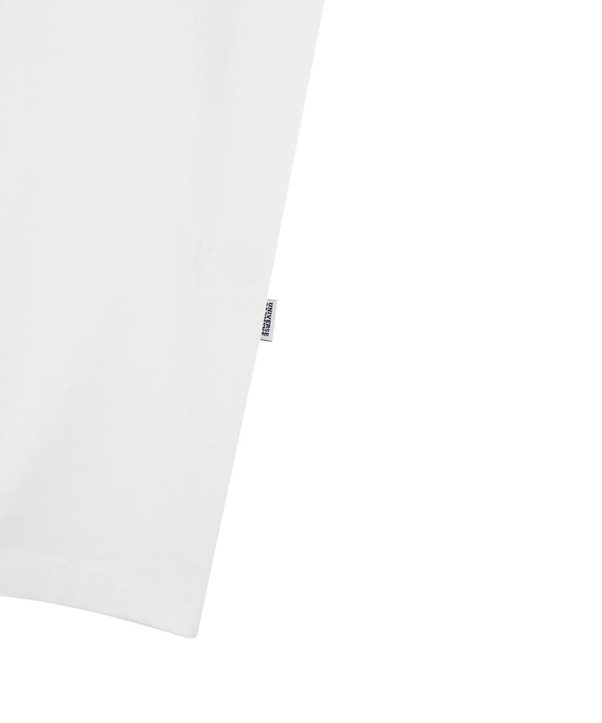 Yunibeoseugameonteu Ug Retro Two-Tone Emblem T-Shirt_White