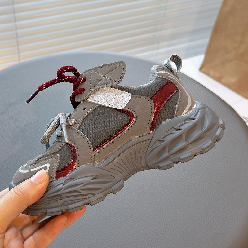 Kids' Korean Style Dad Sneakers - Velvet Lined, Non-slip, Soft Sole, Casual Running Shoes (Sizes 26-36)