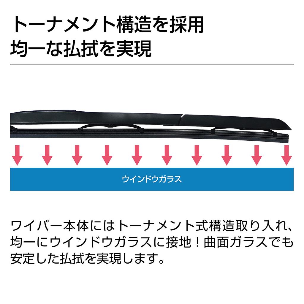 PIAA 650mm Wiper Blades (Crefit Aero) with Manufacturer-Quality Graphite Coated Rubber, Replaceable, 1 Blade, Part Number 97, CFAG65