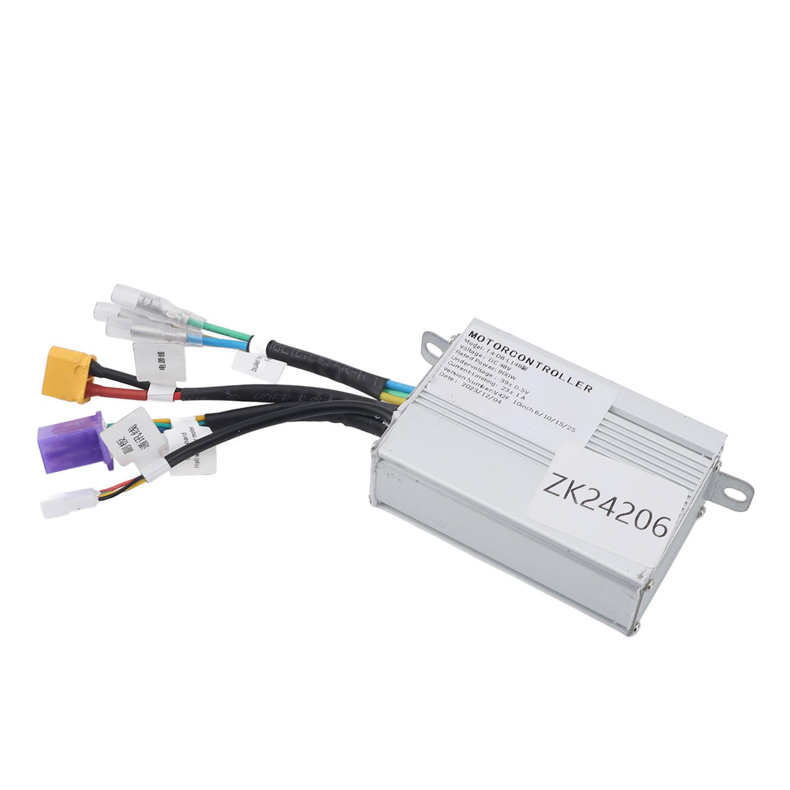 48V 800W Electric Scooter Controller Excellent Heat Dissipation Sensitive Motor Speed Regulator for Electric Scooter Cycle Tricycle