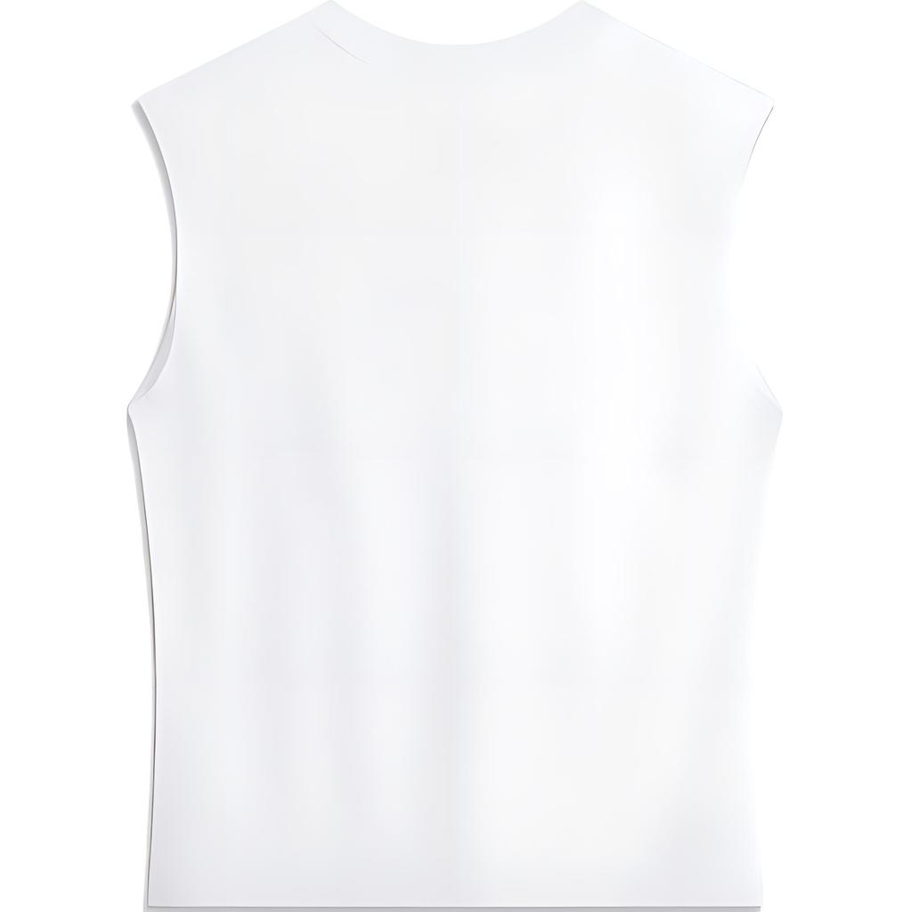Li Ning Wade Series Letter Round Neck Comfortable Breathable Sports Vest Men Vests Standard-White AVSU053-2