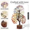 Seven Chakra Crystal Tree Showpiece Good Luck Home Decor Living Room Decoration Items, Wedding Gift for Couples