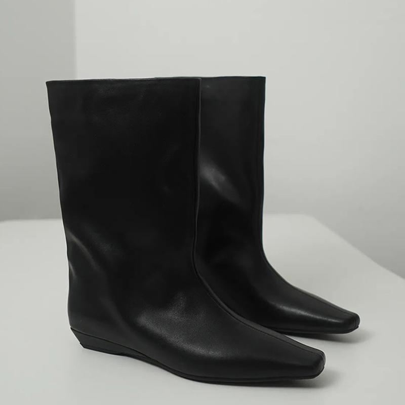 Fashion Flats Women Ankle Boots Pointed Toe Fashion Shoes Casual Cozy Woman Winter Botas 2025 New Designer Dress Mujer Chelsea Boots