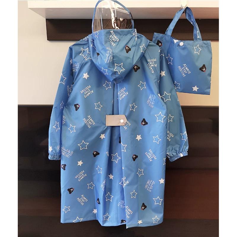 Japanese Style Lightweight Quick-Drying Breathable Kids Raincoat Rainproof Kindergarten Boys and Girls Waterproof Poncho Primary School Student