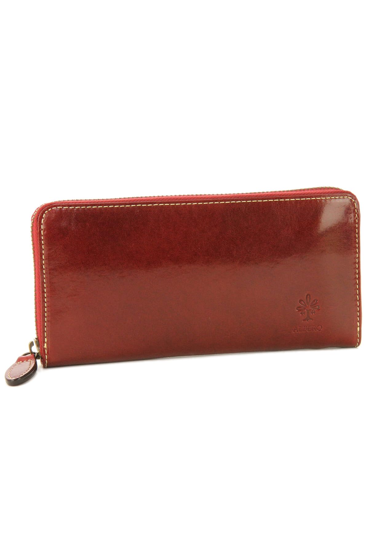 

Old Madras Long Wallet Round Zipper Type Red [Albero] AL-6523-32 червоний