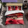 Biancheria da Letto a Tema Cristiano Ronaldo Set 3 Pezzi Copripiumino Biancheria da Letto Decorativa per Stanza Adolescenti Decorazione Casa
